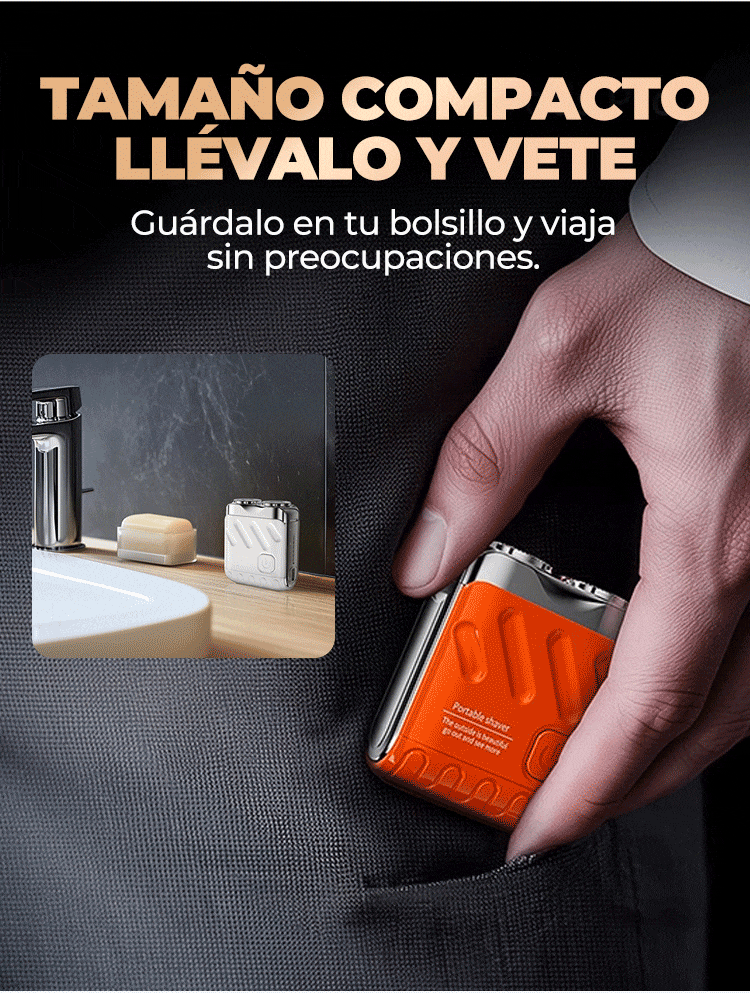 Afeitadora Eléctrica de Bolsillo para Hombre