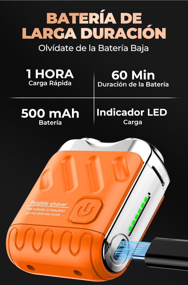 Afeitadora Eléctrica de Bolsillo para Hombre - NovaHub