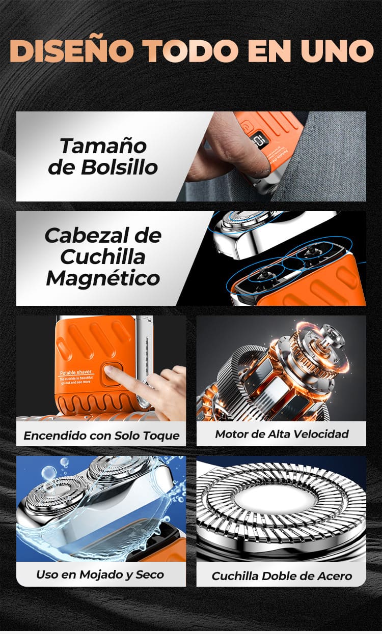 Afeitadora Eléctrica de Bolsillo para Hombre - NovaHub