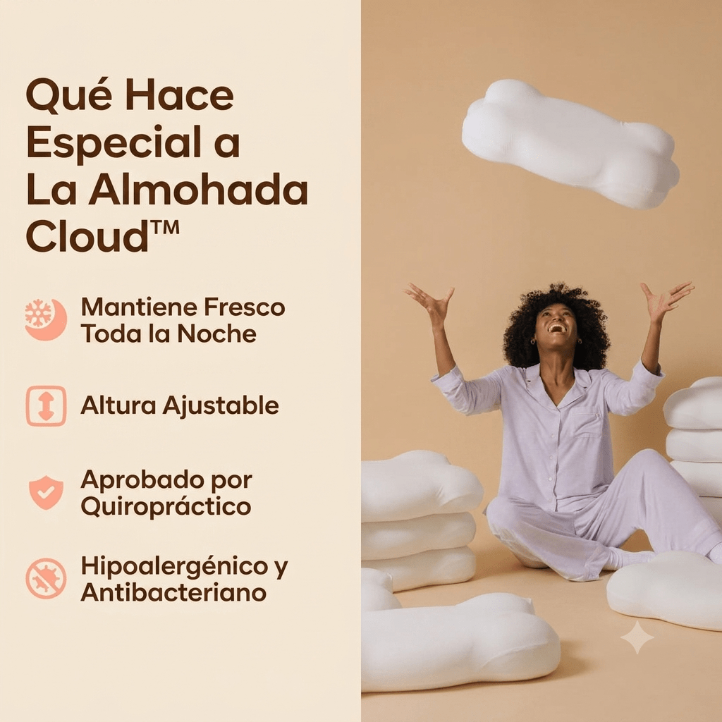 SerenaCloud™ Almohada ergonomica - NovaHub