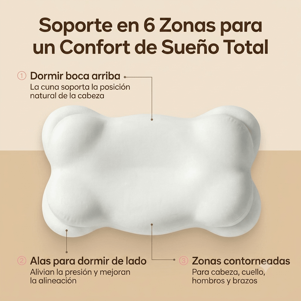 SerenaCloud™ Almohada ergonomica - NovaHub